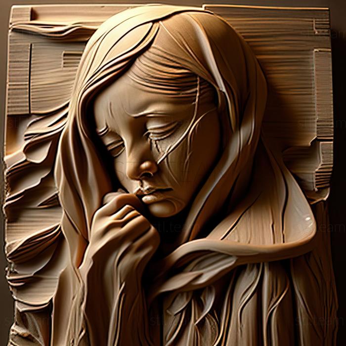 3D модель Мэри Фэирчайлд, американская художница. (STL)